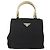 PRADA Borsa a mano con catena in nylon nero e oro Auth gh1687 D'oro - vista 13