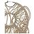 Orecchino LOEWE in tela bianca e argento Auth bs32653V Bianco - vista 10