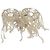 Orecchino LOEWE in tela bianca e argento Auth bs32653V Bianco - vista 11