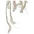 Orecchino LOEWE in tela bianca e argento Auth bs32653V Bianco - vista 12