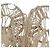 Orecchino LOEWE in tela bianca e argento Auth bs32653V Bianco - vista 16