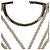 Orecchino LOEWE in tela bianca e argento Auth bs32653V Bianco - vista 18