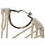 Orecchino LOEWE in tela bianca e argento Auth bs32653V Bianco - vista 19