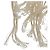 Orecchino LOEWE in tela bianca e argento Auth bs32653V Bianco - vista 3