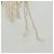 Orecchino LOEWE in tela bianca e argento Auth bs32653V Bianco - vista 4