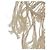 Orecchino LOEWE in tela bianca e argento Auth bs32653V Bianco - vista 7