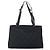 Salvatore Ferragamo Borsa Tote Gancini in Nylon Nero Argento Auth gh1671 - vista 2