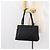 Salvatore Ferragamo Borsa Tote Gancini in Nylon Nero Argento Auth gh1671 - vista 23
