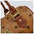 MCM Vicetos Logogram Borsa a Mano in Pelle PVC Marrone Oro Auth bs32955 D'oro - vista 10