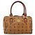 MCM Vicetos Logogram Borsa a Mano in Pelle PVC Marrone Oro Auth bs32955 D'oro - vista 13