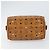 MCM Vicetos Logogram Borsa a Mano in Pelle PVC Marrone Oro Auth bs32955 D'oro - vista 5