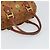 MCM Vicetos Logogram Borsa a Mano in Pelle PVC Marrone Oro Auth bs32955 D'oro - vista 7