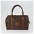 Céline Borsa in tela Macadam Celine C Macadam in PVC 4 pezzi marrone navy Auth fm5067 Blu navy - vista 2