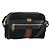 Gucci Borsa GG Marmont Web Sherry in suede nero e oro 517350 Auth 164792 D'oro