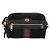 Gucci Borsa GG Marmont Web Sherry in suede nero e oro 517350 Auth 164792 D'oro - vista 13