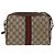 Bolsa de Ombro Gucci GG Supreme Web Sherry Line PVC Bege Ouro 010 378 Auth ka1936 Dourado - vista 2