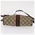 Bolsa de Ombro Gucci GG Supreme Web Sherry Line PVC Bege Ouro 010 378 Auth ka1936 Dourado - vista 5