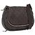 CHANEL Bolsa de Ombro Matelassé Nylon Marrom Prata CC Auth BA9723