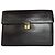 Clutch in pelle vintage Givenchy grande marrone