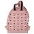 MCM Vicetos Logogramm Rucksack aus PVC-Leder Rosa Gold Auth 164828 Pink Golden - Ansicht 2