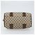 Borsa Boston in PVC beige GG Supreme Web Sherry Line di GUCCI 002 069 0696 Auth 162976 - vista 5