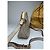 Céline Vintage Celine Snake Emblossed Triomphe Leather Shoulder Bag White - view 9