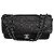 Timeless Chanel jumbo em couro de bezerro estampado símbolos da sorte Preto