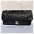 Timeless Chanel jumbo em couro de bezerro estampado símbolos da sorte Preto - vista 3
