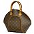 Borsa a mano Ellipse MM Monogramma Louis Vuitton Marrone