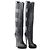 Autre Marque Botas altas de cuero Casadei Negro - vista 2
