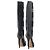 Autre Marque Botas altas de cuero Casadei Negro - vista 3