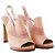 Chloé Rosa Leder Slingback Sandalen mit Absatz Pink - Ansicht 2