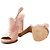 Chloé Rosa Leder Slingback Sandalen mit Absatz Pink - Ansicht 6