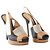 Fendi Leder Peeptoe Slingback Sandalen Mehrfarben - Ansicht 2