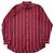 Camisa de algodón de manga larga Burberry Roja