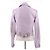 Dior Jaqueta curta de couro lilás com strass Roxo - vista 2
