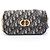 Borsa a Spalla Oblique 30 MONTAIGNE di Christian Dior Beige Blu navy