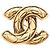 Spilla placcata in oro Chanel Coco Mark D'oro