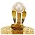 Orecchini a clip in oro placcato Chanel Rue Cambon con stemma D'oro - vista 14