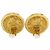 Orecchini a clip in oro placcato Chanel Rue Cambon con stemma D'oro - vista 3