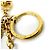 Portachiavi Monogram Fiore Fiorente Louis Vuitton M63084 Marrone - vista 9