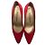 Yves Saint Laurent YSL Rote Satin Pumps Größe 37 - Atemberaubend Vintage!