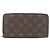 Cartera Zippy Monogram Louis Vuitton M41895 Castaño Fucsia