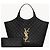 Saint Laurent BOLSA DE COMPRAS MAXI ICARE EM COURO DE CORDERO QUILTED Preto - vista 3