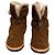 Stivaletti Louis Vuitton Suede Marrone Monogramma Shearling Cammello - vista 15