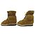 Stivaletti Louis Vuitton Suede Marrone Monogramma Shearling Cammello - vista 2