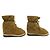 Stivaletti Louis Vuitton Suede Marrone Monogramma Shearling Cammello - vista 3