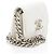 Gabrielle Chanel Clutch Coco in pelle caviar con catena Bianco - vista 2