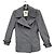 Abrigo Burberry London Gris de Lana y Cachemira