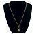 Collana con motivo a cuore Coco Mark di CHANEL Nero D'oro